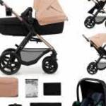 KINDERKRAFT Babakocsi kombinált Moov 2 3v1 Sand Beige - habkerekek fotó