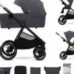 KINDERKRAFT Kombinált babakocsi Nea 2 2in1 Dark Grey fotó
