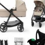KINDERKRAFT Babakocsi kombinált 3 az 1-ben Newly Sand bézs + Mink PRO fotó