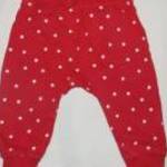 H&M piros fehér csillag mintás nadrág 68 - 74 cm 6 - 9 hó fotó