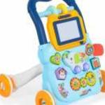 Moni Toys Music Walker interaktív, elefántos, műanyag járássegítő - Kék fotó