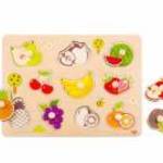 Tooky Toys Fa Puzzle fogantyús 11db-os - Gyümölcsös fotó