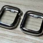Apple Watch ezüst színű szilikon védőtok fotó