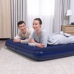 Bestway felfújható matrac - kétszemélyes, velúr - kék - 203 x 152 x 22 cm fotó