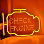 3D Ívelt 'CHECK ENGINE' LED neon tábla fotó