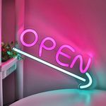 Nyitva LED-es neonreklám fotó