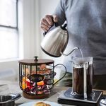 Kávékapszula tartó, fekete - ''coffee'' felirattal fotó