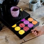 Fém kávékapszula tartó - 20 db Dolce Gusto kapszulákhoz matt fekete fotó