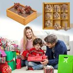 Fából készült kilenc linkes oktatójáték ajándékdobozban fotó