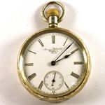 1890 KÖRÜL ANTIK WALTHAM EZÜST TOKOS ZSEBÓRA !!! fotó