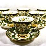 ÁLOMSZÉP ROYAL ALBERT MARGARÉTÁS PORCELÁN TEÁSCSÉSZE KÉSZLET X fotó