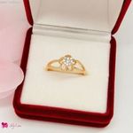 Xuping aranyozott hipoallergén gyűrű, új, 8-as, átmérő: 18, 2 mm (3001) fotó