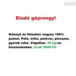 Géprongy, pamut rongy. 30 kg. fotó