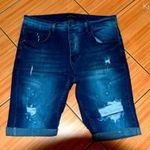 Szaggatott farmer tédrnadrág (170) ÚJSZERŰ! fotó