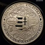 Lapis András (1942-) tervezte SZÍNEZÜST KOSSUTH EMLÉKÉREM TANUSÍTVÁNNYAL ! fotó