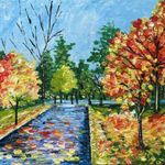 Absztrakt festmény 30x40cm fotó