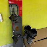 Rossignol Snowboard kötésekkel és 45-ös step-in bakancsokkal fotó