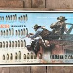SPEER Bullets és Wells Fargo lőszergyártó hirdetés, fém reklámtábla, vintage dekoráció fotó