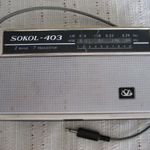 Sokol 403 rádió hibás rádiórésszel, hangerősítőként jól működik fotó