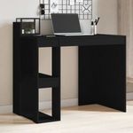 fekete szerelt fa irodai asztal 103, 5 x 56, 5 x 94 cm fotó