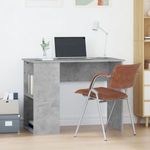 betonszürke szerelt fa íróasztal 100 x 55 x 75 cm fotó