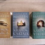 Trónok Harca - Királyok Csatája - Kardok Vihara - George R R Martin // Könyv 3db. fotó