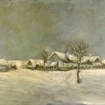 1C207 Magyar festő XX. század : Téli tanya fotó