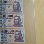 10000 Ft sorszámkövető bankjegy 2021 UNC fotó