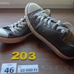 (203.) Converse All Star 46-os szürke, bőr tornacipő. Használt! fotó