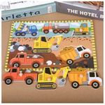 Fa puzzle munkagépekkel fotó