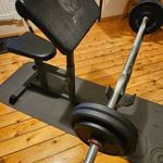 Bicepsz pad+rúd+24kg.fém súlyzótárcsa csak 50000 Ft.! fotó