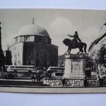 Pécs, Széchenyi tér, 1961. Ikarus, faros fotó