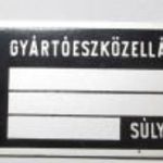 Ikarus jármű, busz, lajstromszám és azonosító tábla, 1960-1970-es évek, ritka. fotó