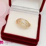 Xuping aranyozott hipoallergén gyűrű, új, 8-as, átmérő: 18, 2 mm (1695) fotó