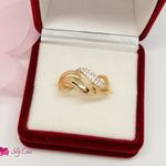 Xuping aranyozott hipoallergén gyűrű, új, 7-es, átmérő: 17, 2 mm (2540) fotó
