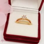Xuping aranyozott hipoallergén gyűrű, új, 9-es, átmérő: 18, 8 mm (2440) fotó