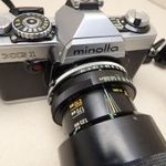 MINOLTA XG 1 RÉGI FÉNYKÉPEZŐGÉP RETRO TAMRON CF TELE BBAR MACRO 80-210 MM OBJEKTÍV fotó