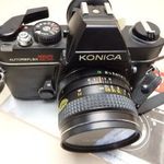 KONICA TC AUTOREFLEX RÉGI FÉNYKÉPEZŐGÉP RETRO HEXANON AR F 1, 7 50 MM OBJEKTÍV fotó