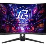 ASRock 27" PG27FRS1A Phantom Gaming LED 90LXA0G0-A0E1A0V Periféria Monitor fotó