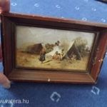 Fa képkeret szép nyomattal 17, 5 cm fotó
