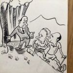 Várnai György eredeti politikai rikatúrája a Szabad Száj c. lapnak 16 x 17, 5 cm fotó