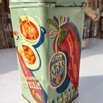 MAGYAR PAPRIKA FÉMDOBOZ, régi retro vintage, 1949 fotó
