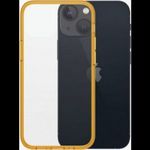 PanzerGlass ClearCase iPhone 13 Mini Antibacterial Military Telefon tok - Átlátszó / Narancs (0328) fotó