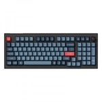 Keychron V5 Max QMK/VIA RGB Knob Red Switch vezeték nélküli mechanikus billentyűzet (fekete) fotó