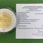 1998 3000 forint BU ezüst emlék pénz Ag925. UNC Államalapítás 1000. évfordulója 1FT NMÁ fotó