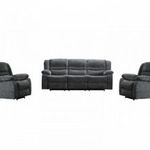 Recliner dönthető és lábtartós TV kanapé 2 db fotellel - MLBR77613 fotó