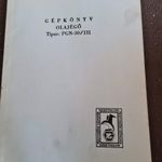 Gépkönyv olajégő fotó