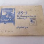 Robbanómotoros szivattyú gépkönyv fotó
