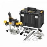 DeWalt DCW620NT-XJ Akkus Felsőmaró Marógép készlet 18V - Fekete/Sárga (DCW620NT-XJ) fotó