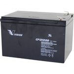 Ólomakku 12 V 12 Ah Vision akku VISION CP12120D CP12120D ólom vlies (AGM)151 x 101 x 98 mm laposé... fotó